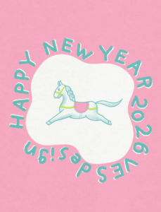 オリジナルキャラクターイラスト：2026ハッピーニューイヤー　| VES design