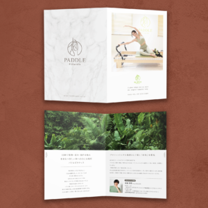 ピラティススクール様リーフレットデザイン制作実例｜VES design